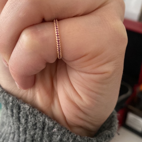 Dana Rebecca Pink Sapphire Eternity Ring - Picture 4 of 4